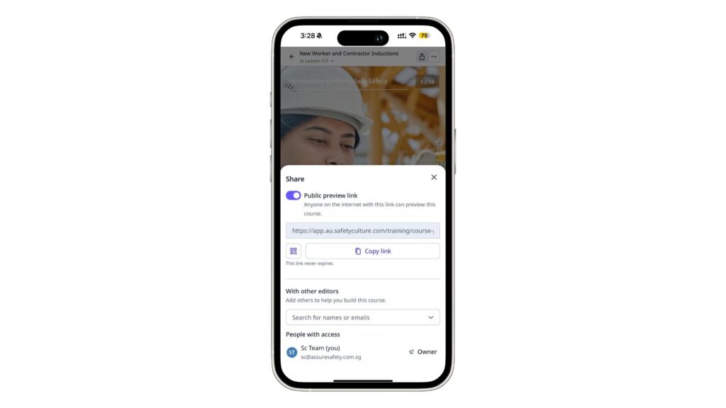Workplace safety compliance poster