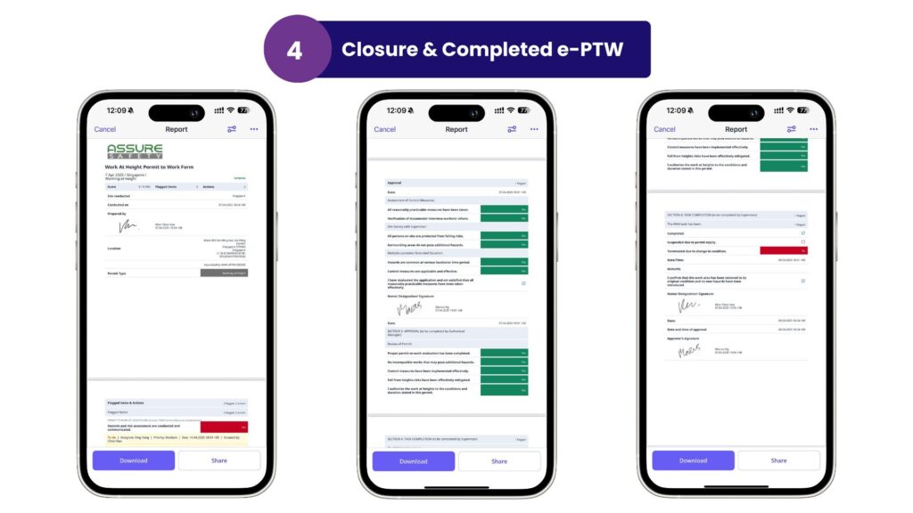 Mobile safety inspection checklist